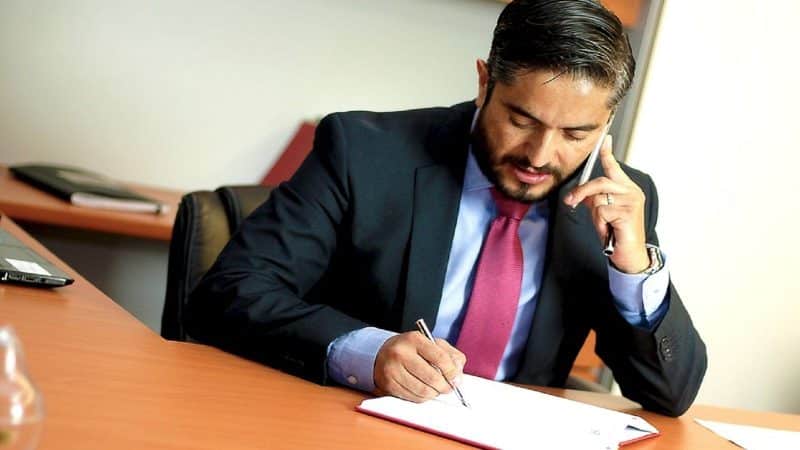 Attorney Desk Stock Photo
