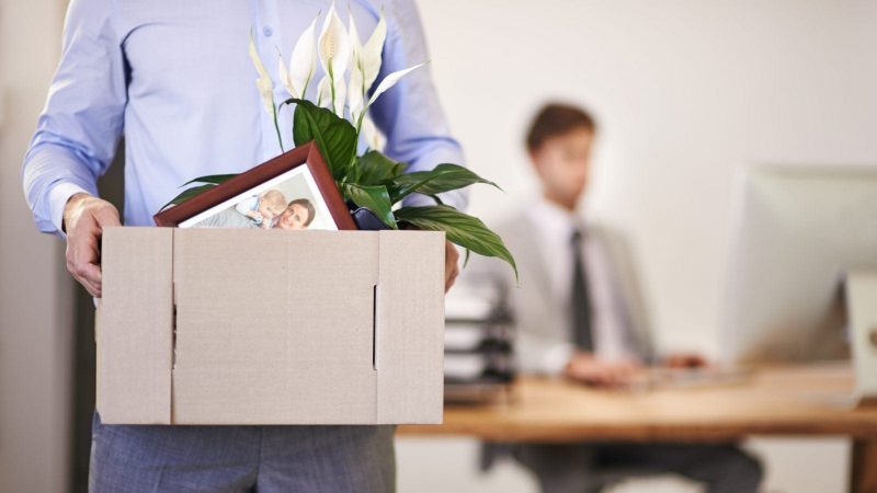 Man Fired From Job Stock Photo