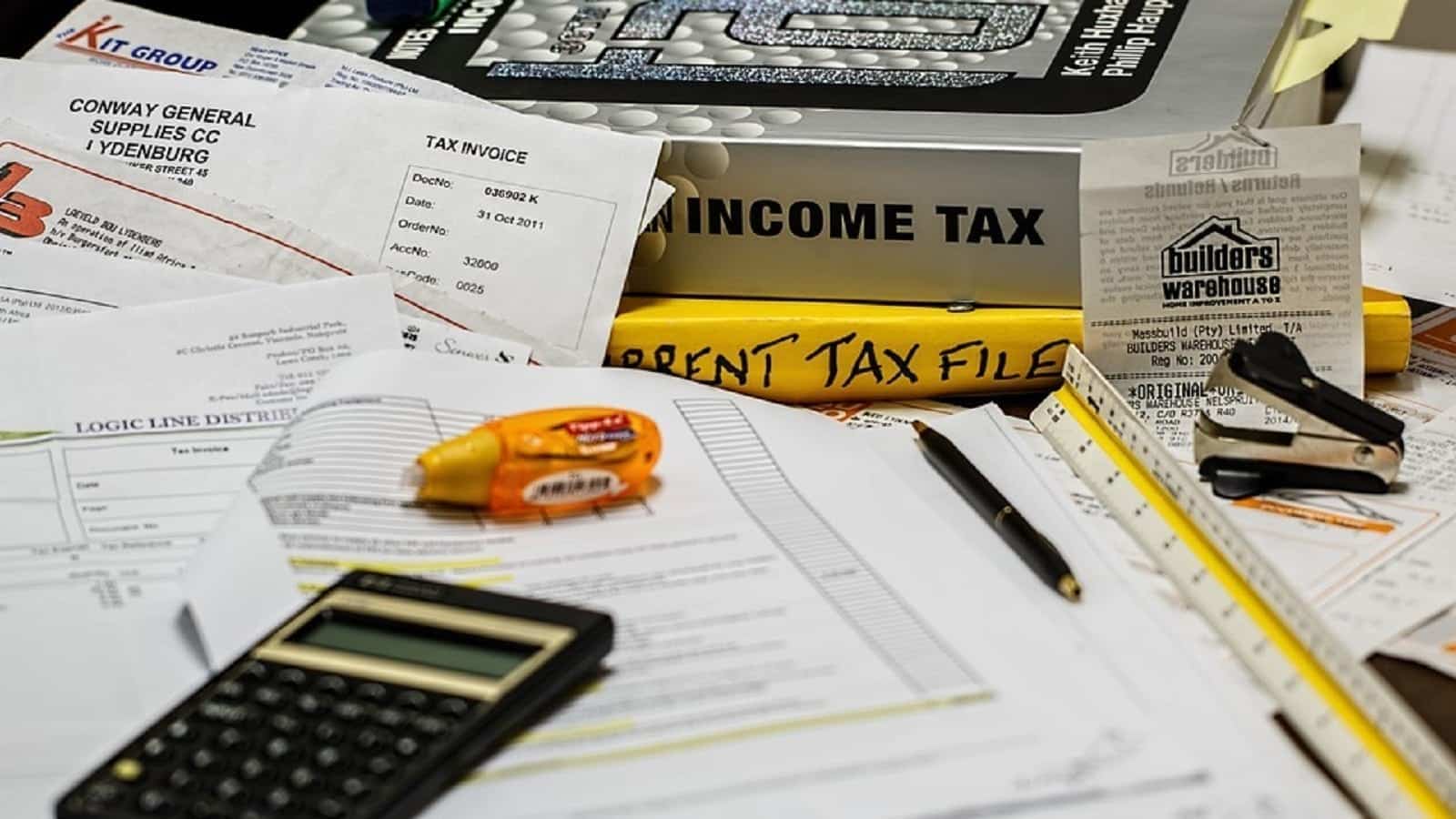 Income Tax Stock Photo
