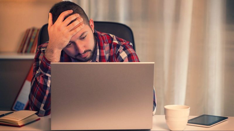 Severe migraines disability stock photo