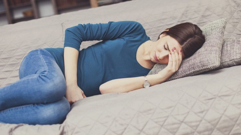 Stomach Pain Stock Photo